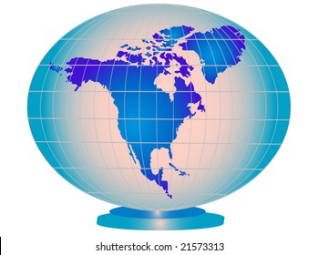 Blue business USA globe