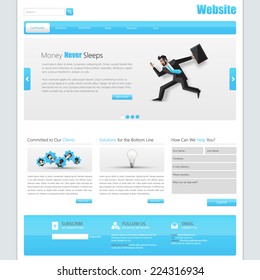 Blue Business Website Template