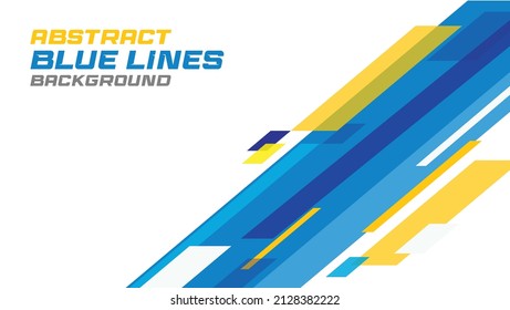 Blue Bussiness Style Abstract Lines Background For Banner, Website, Card, And Presentation