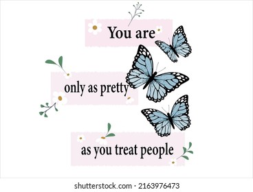 blue butterfly hand drawn design