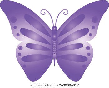 Blue butterfly isolated on white vector