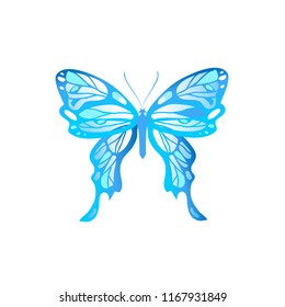 Blue butterfly sign