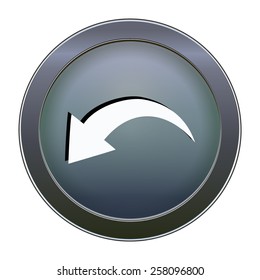 Blue button back up on the white background