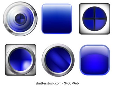 blue button collection