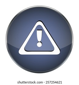 Blue button danger on the white background