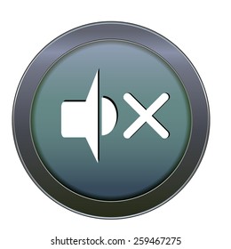 Blue button dynamic on the white background