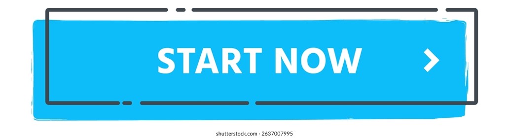 Blue button featuring an arrow signifies the start of an action, encouraging immediate engagement with new projects or business ventures, emphasizing urgency and opportunity