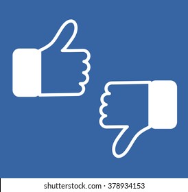 Blue Button Hand 

