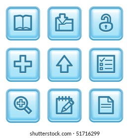Blue button with icon 6