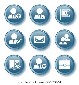Blue button set 01