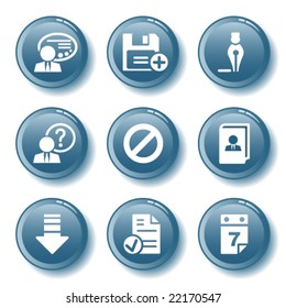 Blue button set 02