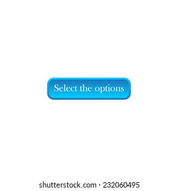 blue button for a site Select the options