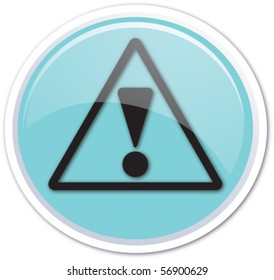 Blue button vector