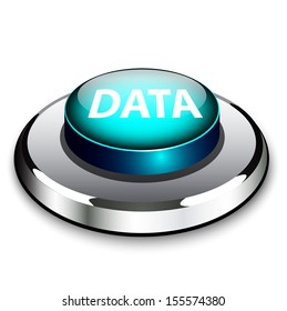 A blue button with the word Data offering information, statistics, proof, numbers and evidence for an experiment or topic you would like to learn about or need to prove 
