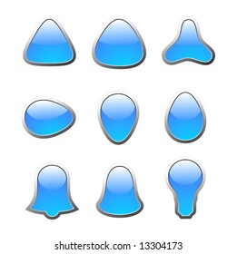 Blue buttons