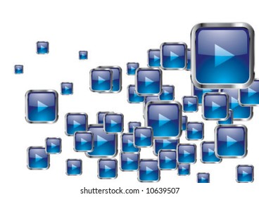 Blue buttons fly