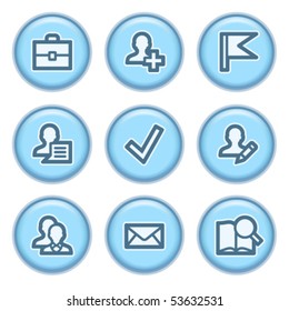 Blue buttons with icons 1