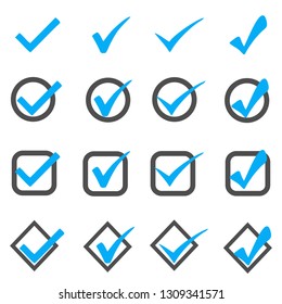 Blue buttons on white background for web site or application.