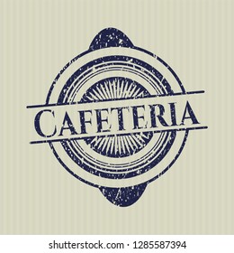 Blue Cafeteria with rubber seal texture