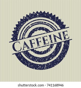 Blue Caffeine distress rubber stamp