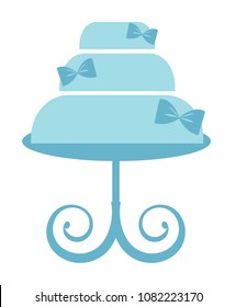Blue Cake Stand