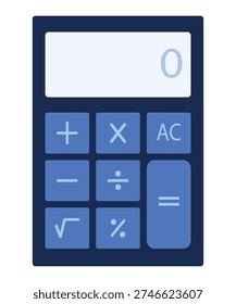 Blue Calculator Graphic the calculating tool