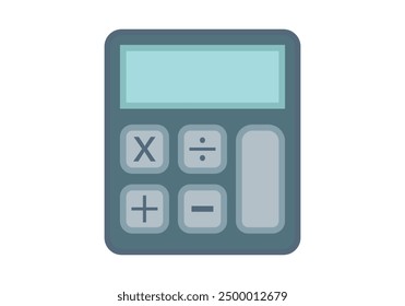 Blue calculator for making calculations