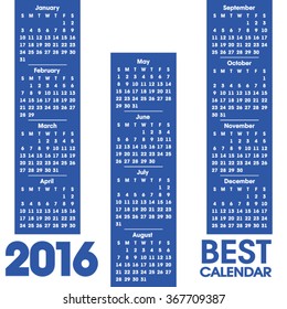 Blue calendar 2016 - multicolor vector template
Vector template design - Calendar 2015 with paper page for months
Desk vector Print Template. Set of 12 Months. Week. Vector illustration