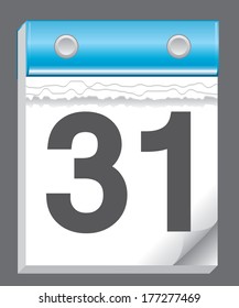 Blue calendar