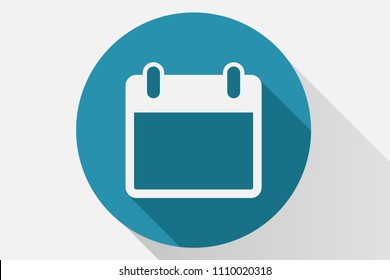 Blue calendar icon.