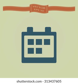 Blue  Calendar Icon 