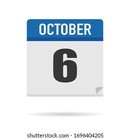 Blue Calendar icon flat style. Date, day, month. Vector illustration background for reminder, app, UI, event, holiday, office document and logo. isolated object and symbol. from year collection