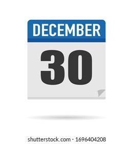 Estilo plano de icono del Calendario Azul. Fecha, día, mes. Fondo de ilustración vectorial para recordatorio, aplicación, UI, evento, vacaciones, documento de oficina y logotipo. objeto y símbolo aislados. colección del año