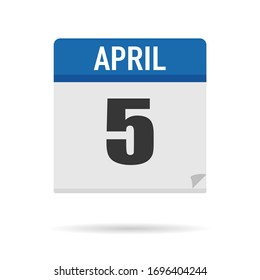 Estilo plano de icono del Calendario Azul. Fecha, día, mes. Fondo de ilustración vectorial para recordatorio, aplicación, UI, evento, vacaciones, documento de oficina y logotipo. objeto y símbolo aislados. colección del año