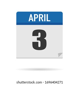Blue Calendar icon flat style. Date, day, month. Vector illustration background for reminder, app, UI, event, holiday, office document and logo. isolated object and symbol. from year collection