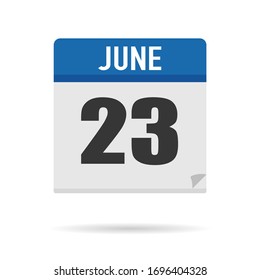 Blue Calendar icon flat style. Date, day, month. Vector illustration background for reminder, app, UI, event, holiday, office document and logo. isolated object and symbol. from year collection