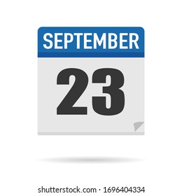 Blue Calendar icon flat style. Date, day, month. Vector illustration background for reminder, app, UI, event, holiday, office document and logo. isolated object and symbol. from year collection