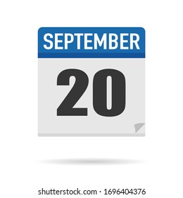 Blue Calendar Symbol flach Stil. Datum, Tag, Monat. Hintergrund für Vektorillustration zur Erinnerung, App, UI, Veranstaltung, Feiertag, Bürodokument und Logo. Einzelobjekt und Symbol. Jahrespaket