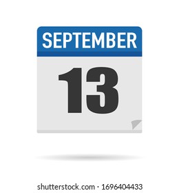 Blue Calendar Symbol flach Stil. Datum, Tag, Monat. Hintergrund für Vektorillustration zur Erinnerung, App, UI, Veranstaltung, Feiertag, Bürodokument und Logo. Einzelobjekt und Symbol. Jahrespaket