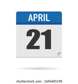 Blue Calendar icon flat style. Date, day, month. Vector illustration background for reminder, app, UI, event, holiday, office document and logo. isolated object and symbol. from year collection