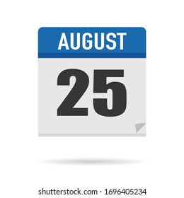 Estilo plano de icono del Calendario Azul. Fecha, día, mes. Fondo de ilustración vectorial para recordatorio, aplicación, UI, evento, vacaciones, documento de oficina y logotipo. objeto y símbolo aislados. colección del año