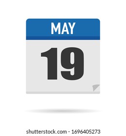 Blue Calendar Symbol flach Stil. Datum, Tag, Monat. Hintergrund für Vektorillustration zur Erinnerung, App, UI, Veranstaltung, Feiertag, Bürodokument und Logo. Einzelobjekt und Symbol. Jahrespaket