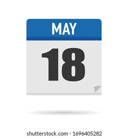 Estilo plano de icono del Calendario Azul. Fecha, día, mes. Fondo de ilustración vectorial para recordatorio, aplicación, UI, evento, vacaciones, documento de oficina y logotipo. objeto y símbolo aislados. colección del año