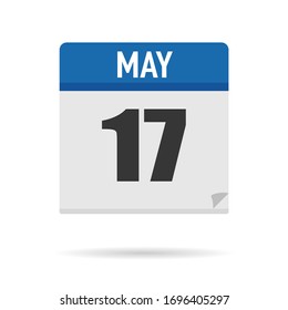 Blue Calendar icon flat style. Date, day, month. Vector illustration background for reminder, app, UI, event, holiday, office document and logo. isolated object and symbol. from year collection