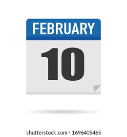Blue Calendar Symbol flach Stil. Datum, Tag, Monat. Hintergrund für Vektorillustration zur Erinnerung, App, UI, Veranstaltung, Feiertag, Bürodokument und Logo. Einzelobjekt und Symbol. Jahrespaket