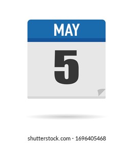 Estilo plano de icono del Calendario Azul. Fecha, día, mes. Fondo de ilustración vectorial para recordatorio, aplicación, UI, evento, vacaciones, documento de oficina y logotipo. objeto y símbolo aislados. colección del año