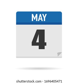 Blue Calendar icon flat style. Date, day, month. Vector illustration background for reminder, app, UI, event, holiday, office document and logo. isolated object and symbol. from year collection