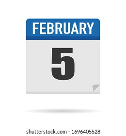Blue Calendar Symbol flach Stil. Datum, Tag, Monat. Hintergrund für Vektorillustration zur Erinnerung, App, UI, Veranstaltung, Feiertag, Bürodokument und Logo. Einzelobjekt und Symbol. Jahrespaket