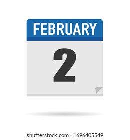 Blue Calendar icon flat style. Date, day, month. Vector illustration background for reminder, app, UI, event, holiday, office document and logo. isolated object and symbol. from year collection