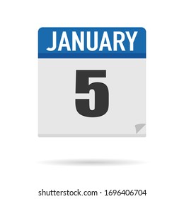 Blue Calendar icon flat style. Date, day, month. Vector illustration background for reminder, app, UI, event, holiday, office document and logo. isolated object and symbol. from year collection